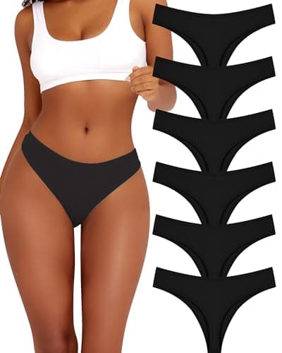 ALL OF ME 6 Pack Algodón Stringa Tanga Mujer Bragas Ropa Interior Sexy Lencería Multipack S-XL