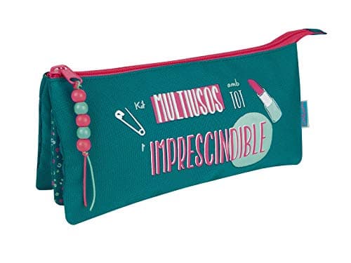 Finocam - Estuche Triangular Talkual catalán Verde-Multiusos