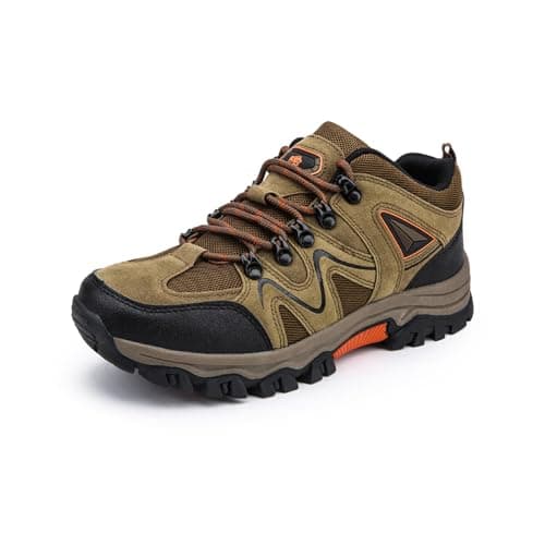 Gugifcto Zapatillas de Trekking Hombre para Senderismo y Montaña Trail Running Verano Ligeras Brown 43 EU