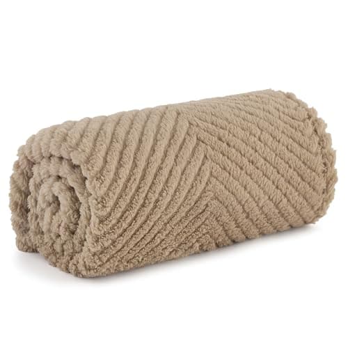 Bedsure Manta Lavable para Perros Pequeños - 80x60 cm Manta para Perro de Forro Polar Coral, Suave y mullida, Manta para Gato, Manta para Mascotas para Viajes, sofá, Color marrón