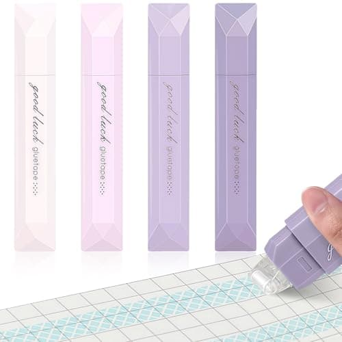 flintronic Cinta Adhesiva Doble Cara, 5m x 6mm Pegamento Roller Doble Cara, Pegamento en Cinta Roller, Cinta Adhesiva Doble Cara Dispensador, para Álbumes de Fotos, Tarjetas, Manualidades y Diarios