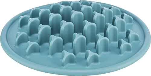 Trixie Slow Feeding Mantel para Alimento Pilares, Azul, ø 35 cm
