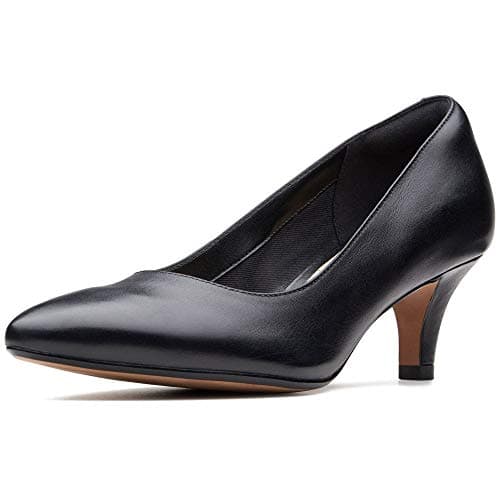 Clarks Linvale Jerica, Zapatos de Tacón para Mujer Negro Black Leather, 38 EU