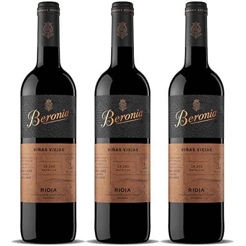 Beronia Viñas Viejas - Vino D.O.Ca. Rioja - 3 botellas de 750 ml - Total: 2250 ml