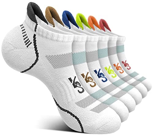 KEMISANT Calcetines Tobilleros Hombre 6 Pares, Calcetines Cortos Deporte Running Ciclismo Hombre(6Pares,35-38)