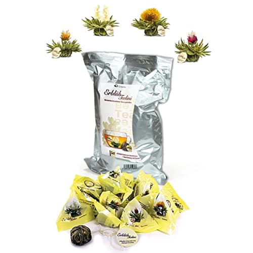 Creano Teelini Flores de Té Blanco Paquete XL 36 uds – Mix 4 Sabores – Formato Ahorro para Gastronomía y Oficina