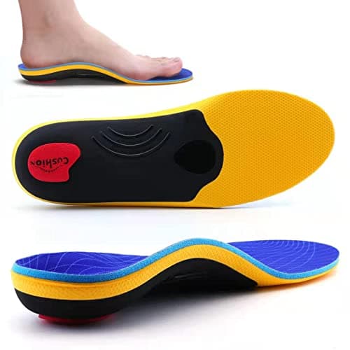VALSOLE Plantillas ortopédicas para mujeres y hombres Soporte de pie alto Plantillas de zapatos funcionales suaves Inserto para pies planos, dolor de pie, fascitis plantar (Azul, 40-41 EU 26cm)