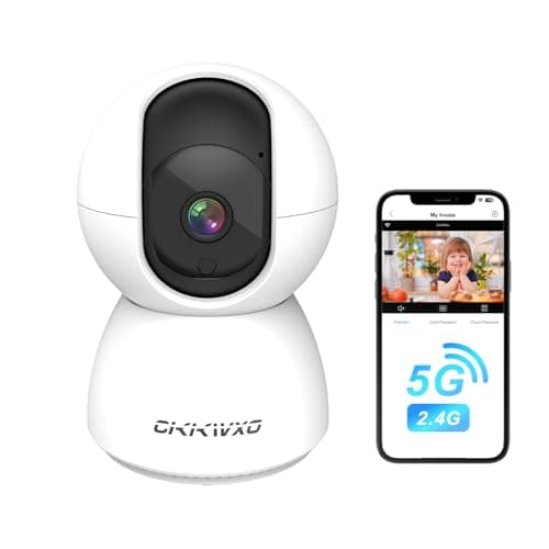 CiKiKWXO 2K (3MP) Camara Vigilancia WiFi Interior 2.4/5GHz Cámaras de Vigilancia con PTZ, Detección de Movimiento, Visión Nocturna, Audio Bidireccional, Alexa