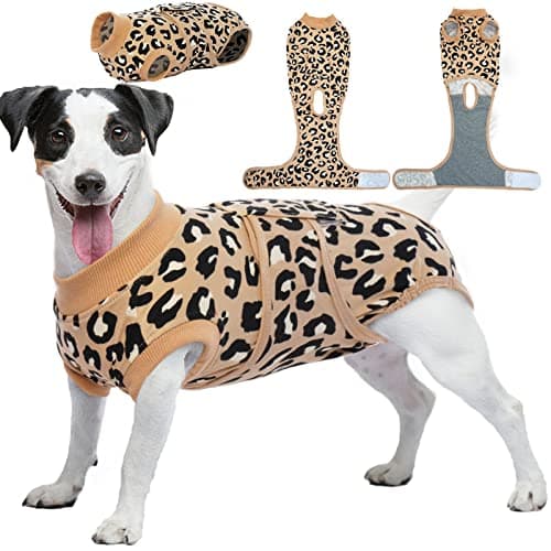 Kuoser Body para perros después de la operación, para gatos, castración, transpirable, cuello electrónico, cirugía corporal antilamer