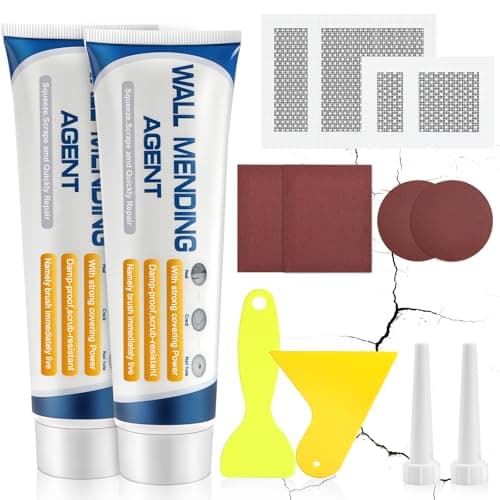 Flintronic Crema de Reparación de Pared Kits, Masillas de Relleno Pared Blanca, Emplaste Para Paredes Rápida y Fácil, para Reparar o Tapar Fisuras, Agujeros de Uñas, Grietas, Graffiti, Agujeros