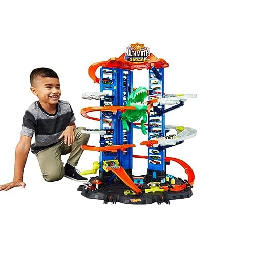 Hot Wheels Ultimate Garage, Garaje y Pista para Coches de Juguete (Mattel GJL14)
