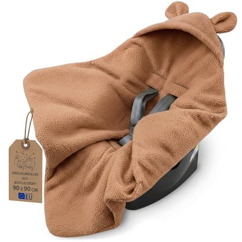 Manta Envolvente Silla Coche Bebé Boucle Boucle - Saco Invierno Bolsa Dormir Footmuff Carrito Accesorio Recién Nacido Niño Pequeño Cálida Suave Certificado Oeko-Tex Pumpkin