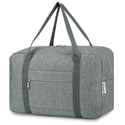 Narwey Bolsa de Viaje 20L Equipaje de Mano 40x30x20 Ryanair Cabin Bag Bolsa de Mano Avion Bolso de Viaje Plegable Bolsa de Deporte Fin de Semana Ligera con Correa de Hombro (Gris)