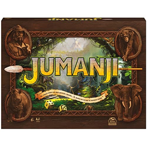 Spin Master Games - Jumanji Juego de Mesa en Español para 2-4 Jugadores, Infantil y Adultos - Regalo Niños 8 años + - Juegos de Mesa Niños 8 Años +