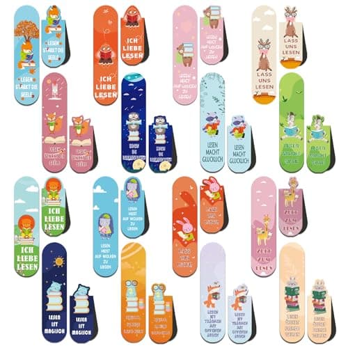 16 marcapáginas magnéticos, marcapáginas coloridas, páginas magnéticas, marcadores positivos, marcadores magnéticos para niños, clips laterales magnéticos para estudiantes, profesores, suministros