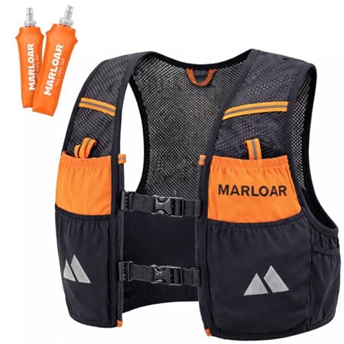 Chaleco de hidratacion para Running, Ciclismo o Trail Running (Black, M)