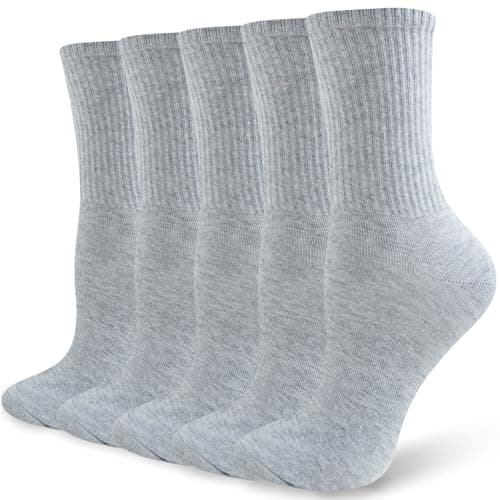 Wamicu Calcetines Mujer Algodón Peinado - 5 Pares Suaves y Transpirables para Deporte Running, Tenis y Día a Día, 39-42