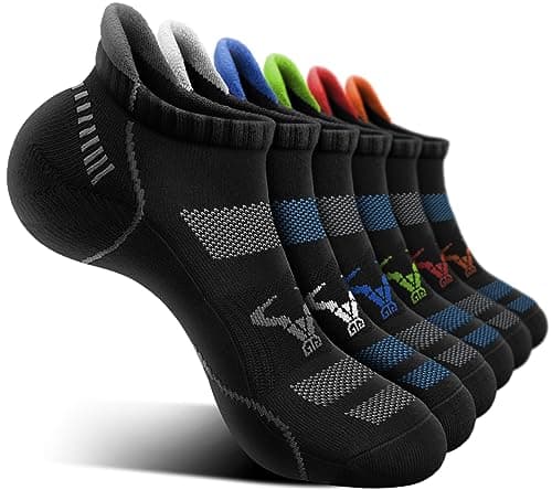 BULLIANT Calcetines Tobilleros Hombre 6 Pares, Calcetines Cortos Deporte Running Ciclismo Hombre(6Pares,39-42)