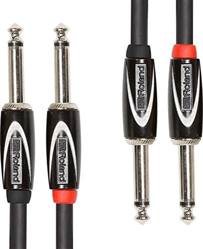 Roland Cable de interconexión de la serie Black Conectores de 1/4 de pulgada, 4,5 m de longitud - RCC-15-2814, Negro