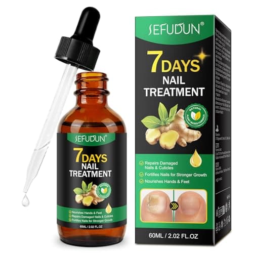 Tratamiento de hongos en las uñas, sérum de jengibre para uñas de pies y manos - Sérum reparador para uñas descoloridas, engrosadas y dañadas, aceite hidratante para cutículas, 60 ml