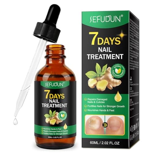 Tratamiento de Hongos en las Uñas, Tratamiento de Hongos en las Uñas de Jengibre para Uñas de Manos y Pies, Solución Multiusos para Uñas Decoloradas, Uñas Dañadas y Uñas Gruesas de los Pies, 60ml