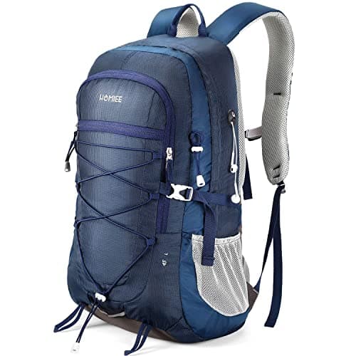 HOMIEE Mochila de senderismo para hombre y mujer, 45 L, ligera, grande, mochila de día, mochila de senderismo, mochila de emergencia, impermeable, para camping, trekking, montañismo, viajes al aire