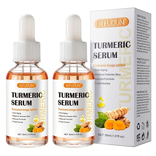 Suero de cúrcuma para eliminar manchas oscuras, 2PCS aceite de suero corrector de manchas oscuras de cúrcuma para cara y cuerpo, aceite abrillantador de piel