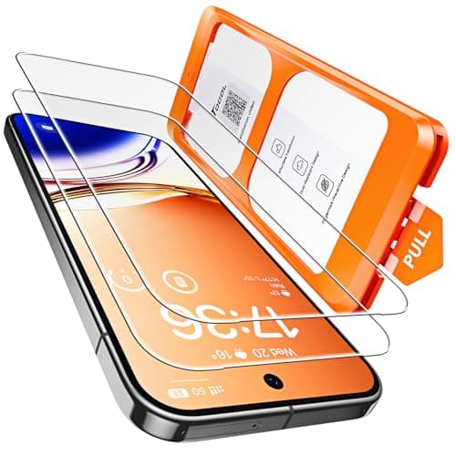 TOCOL 2 Piezas Protector Pantalla Google Pixel 10 Pro/Pixel 10, Alineación Automática para Una Instalación Rápida, Cristal Templado de Dureza 9H Inastillable, HD Transparente