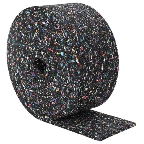 vidaXL Rollo de gránulos de caucho Negro 1000 x 12 x 1 cm Goma, Rollo de goma antideslizante, alfombra de oficina duradera, suelo minimalista, seguridad en interiores