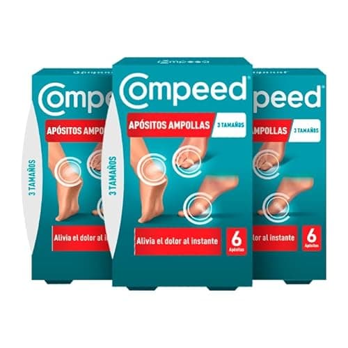 COMPEED Ampollas Surtido, Apósitos Hidrocoloides Contra Rozaduras, Pack 3 x 6 uds.