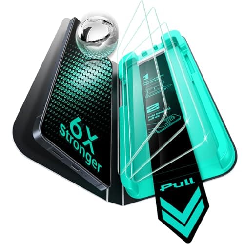 ESR Pack 3 Protectores Pantalla para Samsung Galaxy S26 Ultra, Antirreflejante, Transparencia HD, Cristal Templado, Instalación Fácil, Herramienta Antipolvo para Galaxy S26 Ultra, Compatible con Funda