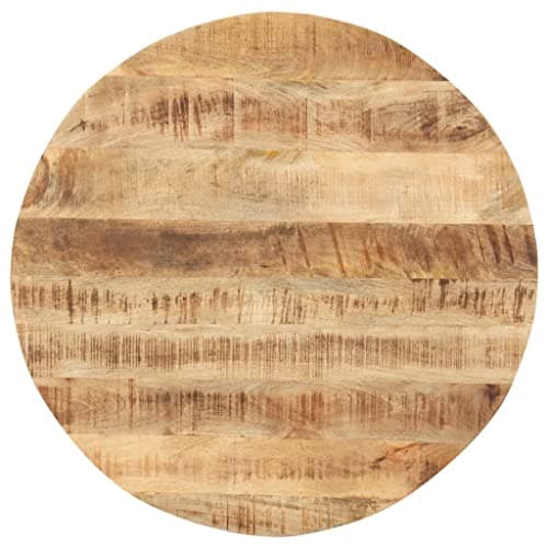 vidaXL Superficie de Mesa Redonda Tablero Comedor Repuesto Salón Sala de Estar Oficina Mueble Encimera 15-16 mm 60cm Madera Maciza de Mango