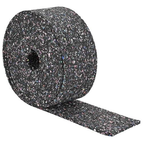 vidaXL Rollo de gránulos de caucho Negro 500 x 5 x 1 cm Goma, Rollo de goma antideslizante, alfombra de oficina duradera, suelo minimalista, seguridad en interiores