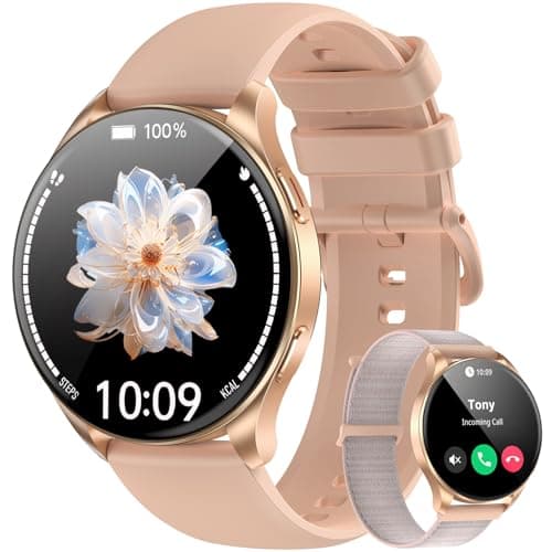 Blackview Smartwatch, Llamadas Bluetooth, Pantalla AMOLED de 1.43 Pulgadas, SpO2/Pulsómetro/Monitor de Sueño, Reloj Inteligente Mujer con 100+ Modos Deportivos, Whatsapp Mensaje, para Android & iOS