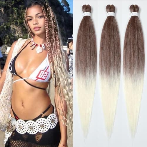 YDDM Capelli Per Treccine Africane Degradado Extension Treccine Texture Yaki Easy Install per Principianti 26 Pollici 3 Pezzi Capelli Leggeri e Naturali per Box Braids, Twist e Crochet