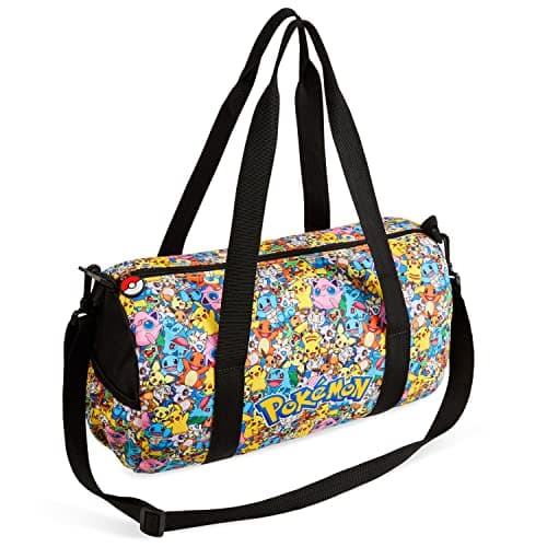 Pokemon Bolsa Deporte Niño Niña Bolsa Piscina Niño Bolsa Viaje Fin de Semana Playa Futbol Gym Merchandising Oficial Pikachu (Multicolor)