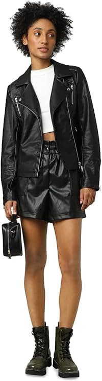 ONLY Faux Leather Jacket ONLGEMMA Faux Leather Jacket
