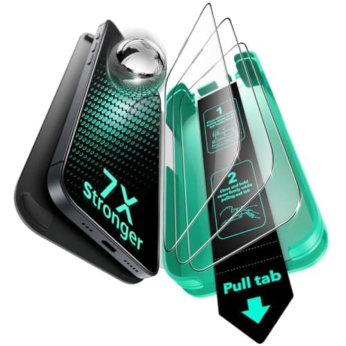 ESR Protector Pantalla para iPhone 14 Pro Max, Templado 9H+, Sin Burbujas Ni Polvo, Amorite Cristal Templado Protección Grado Militar, No Astilla, Duradero, Herramienta Instalación Fácil Mejorada