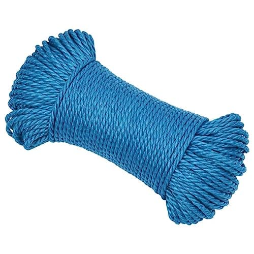 vidaXL Cuerda de trabajo polipropileno azul 3 mm 50 m