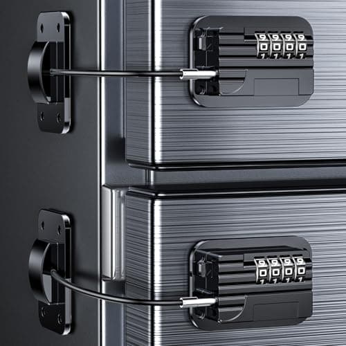 Candado Nevera con Codigo para Bebés y Adultos, Cerraduras con Contraseña Modificable para Frigorífico, Cierre de Seguridad para Armario, Puertas de Gabinetes, Cajones y Ventanas (Negro-2pc)