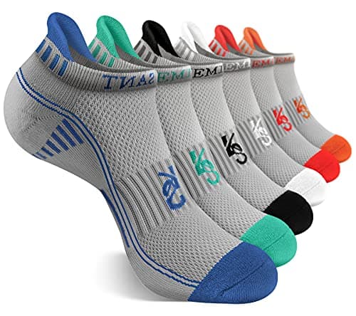KEMISANT Calcetines Tobilleros Hombre 6 Pares, Calcetines Cortos Deporte Running Ciclismo Hombre(6Pares,39-42)
