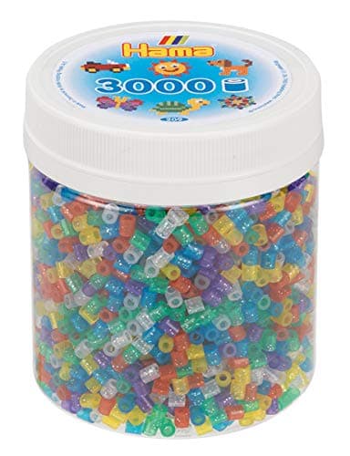 HAMA BEADS 10.209-54 3.000 Midi – Mosaico de mezcla purpurina, talla única , color/modelo surtido
