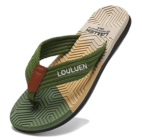 CELANDA Chanclas Hombre Sandalias De Punta Descubierta Verano Flip Flops Antideslizante Cómodo Sandalias de Piscina Beach, B Verde 39 EU