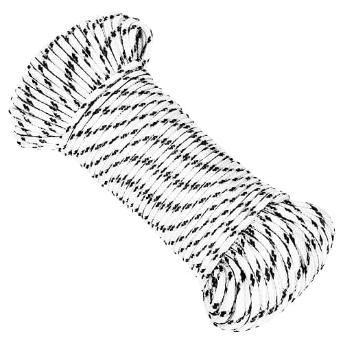 vidaXL Cuerda para Barco Trenzada Navegación Amarre Deporte Camping Aire Libre Escalada Supervivencia Rescate Multiusos Poliéster Blanco