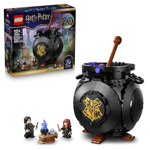 LEGO Harry Potter Caldero: Aula de Pociones Secretas - Decoración para el Dormitorio - Juguete de Colección - Minifiguras de Patronus, Hermione y Snape - Regalo para Niñas y Niños de 10+ Años - 76464