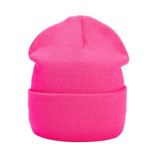 MASADA Gorro de Invierno para Hombre y Mujer - Rosa neón