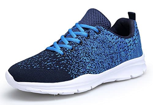 DAFENP Zapatillas deportivas para correr, transpirables, ligeras, para gimnasio, fitness, para hombre y mujer, azul, 36 EU