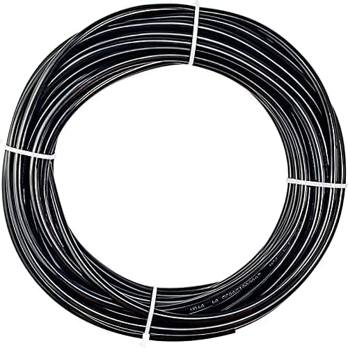 ERGAOBOY Kit de tubo de manguera de aire PU de poliuretano negro 10M, 6 mm OD x 4 mm ID sin accesorios