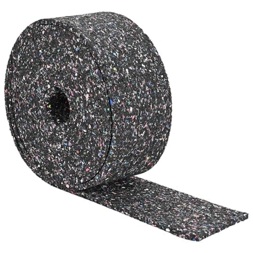 vidaXL Rollo de gránulos de caucho Negro 500 x 12 x 1 cm Goma, Rollo de goma antideslizante, alfombra de oficina duradera, suelo minimalista, seguridad en interiores