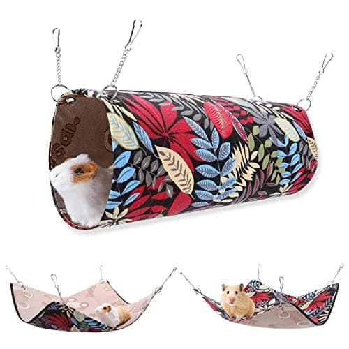 QeeHeng Hamaca de verano para hurón, rata, conejillo de indias, cama fresca y suave para hámster, ardilla, chinchilla, azucarero,deslizador para jugar descansando,accesorios de jaula colgante de hurón